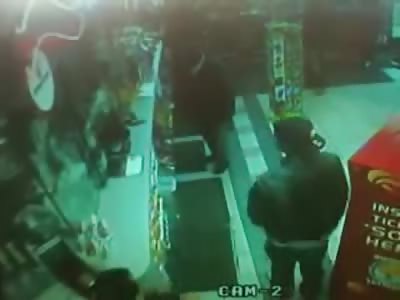 Shit Talking Man in Convenience Store gets Put in his Place by Store Owner