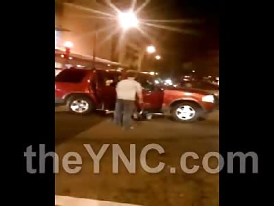 Bad Ass Girl gets Beaten with Billy Clubs by Police..and her Boyfriend Too...