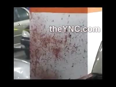 Bloody Murder Suicide, Man Kills Girlfriend and then Blew his Face Off all over the Parking Garage