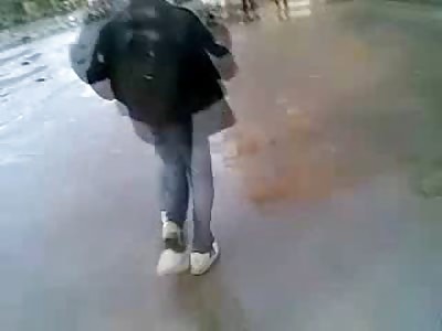 Sniper in Syria takes Headshots on protestors