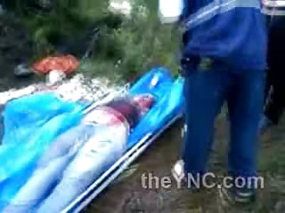 Horrific Bus Accident Leaves Several Dead pulled From Bus