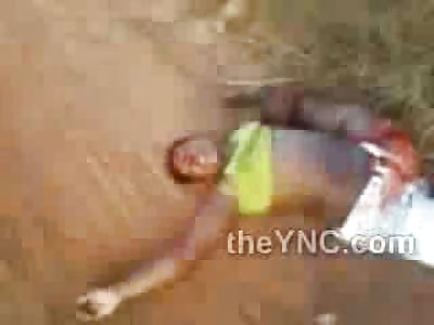 Men and Woman Ripped up after Accident 