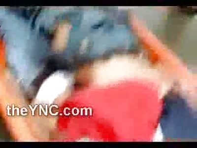 A YNC Style Optical Illusion: 2 Bodies on Top of Each Other but only One Head..Gorey Aftermath 