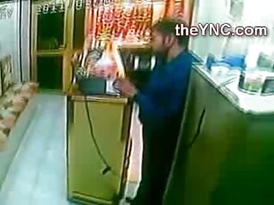 Muslim Store Owner Executed Point Blank and has his Laptop Stolen to Boot
