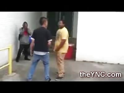 Fat Black Kid beats the Hell out of Emo Mohawk Popular Guy