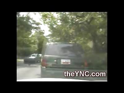 Epic Black Man Steals Police Car and Drives like a Nascar Champion