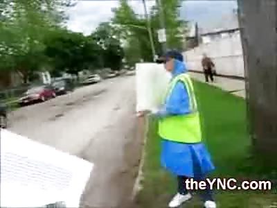 Loser Abortion Lovers Cheer when Woman pulls into the Parking Lot