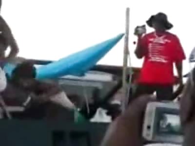 Public Shock: Girl Gives Two Different Guys Oral Sex During Spring Break Event