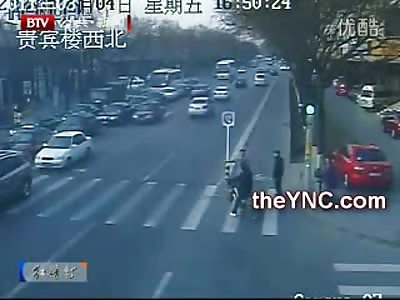 2 Business Savvy Asian Women Clobbered by Speeding Car