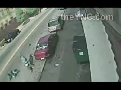 Police Officer Intervenes During Bloody Beat Down on the Street