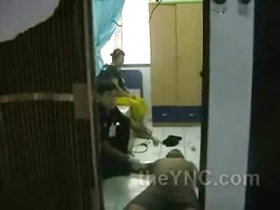 ManHanging Suicide by Electric Wire