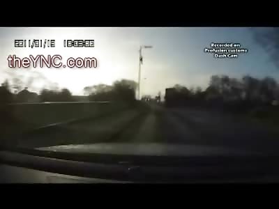 Man following Crazy Female Driver catches her Run Over a Man and then Confronts Her