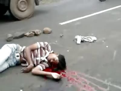 Young  Biker resting Comfortably in Peace