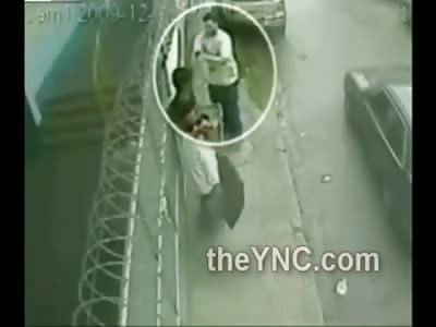 Inexperienced Hitman Can't Get his Gun to Work....Finally Does...