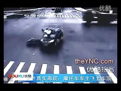 2 Flew over the Windshield in a Beautiful Swan-Like Triple Flip