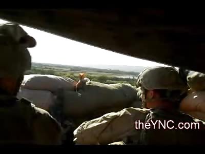 No Atheists in a Fox Hole..Soldiers just Missed by Taliban Rockets