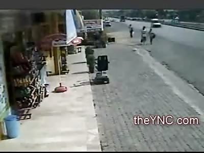 Business Woman Killed Instantly by Skidding Out of Control Car... (Some Aftermath Included)