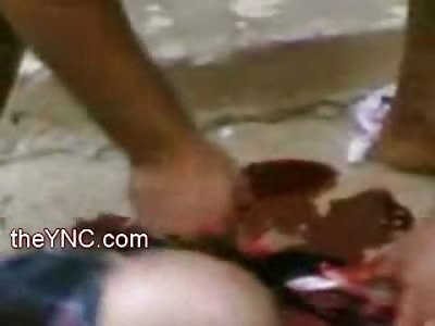 Man Brutally and Slowly Beheaded with Tiny Knife from Southeast Asia Region (GRAPHIC)