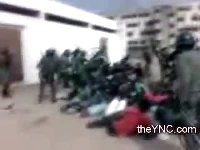 Police use Billy Clubs and Tee Off on Cowering Crying Crowd of Africans