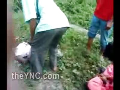 Pretty Girl Dies on the Grass