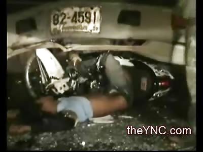 Spiderwoman and her Boyfriend Killed in Accident, Man Stuck underneath Car