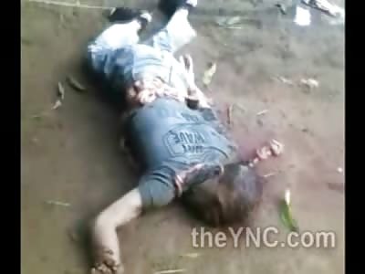 Street Justice on Thief ..... Intestines Torn out and Hands Cut Off...DAMN!!