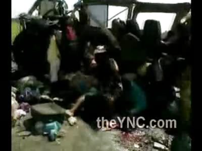 Poor Little Kid Among the Dead after Terrible Accident