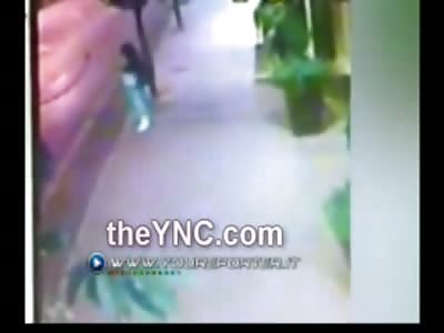 Lady is Annihilated Killed Instantly by Hit and Run Driver While Standing on the Sidewalk