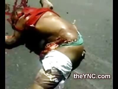 Man lands a Perfect Split Dead on the Highway