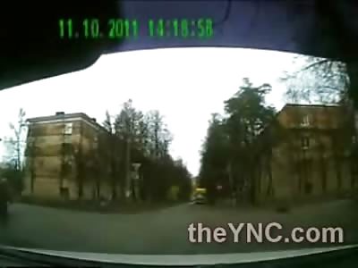 BAM! Motorcycle Destroyed at Intersection in Horrific Head on  Accident