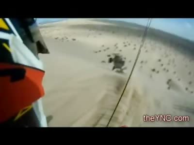 Kid Screams out of Control after being Crushed by his Own Quad