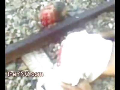 Smart Guy laid Under the Train, and let the Train do the Work