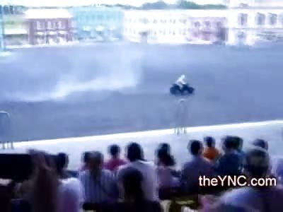 Happy Thanksgiving!!  Daredevil Bike Show goes Wrong in Front of Horrified Fans at Brazilian Amusement Park (2 Angles)