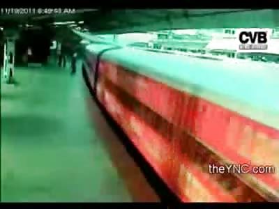 Daughter sees Mother slip and Kille by a Trai she Can't Catch