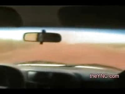 Bizarre Video shows Men Crash into an Airplane and then Pull out a Machine Gun on the Pilot