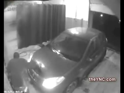 Brainless Female vs now Crippled Car Wash Attendant