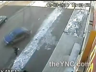 Attractive Woman Killed by Out of Control Car in Kazakhstan 