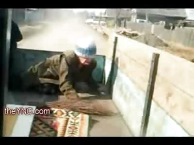 Ugly Drunken Grandmother in the Back of a Bumpy Truck..HAHA 