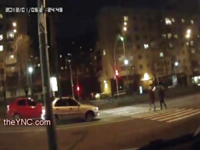 Elderly Man Killed Instantly crossing the Road with a Woman