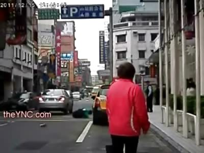 Girl in Green learns the Hard Way to Look both Ways