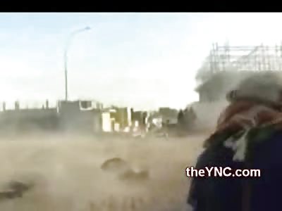 BAD LUCK: Bazooka Backfires and Kills Man Walking Behind it