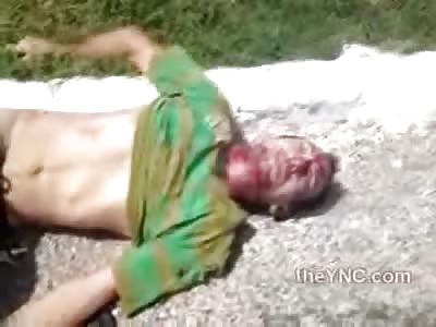 Man Ejected before the Car Explodes....Dies Anyways