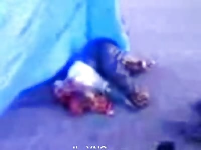 Pedestrian Head Ripped off and Split in Half after he was Hit by Car crossing the Street