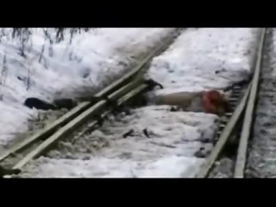 Man who Jumped in front of train Poses for his Final Portrait 