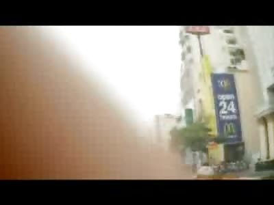 Motorcyclist Quickly Killed instantly caught on Dashcam