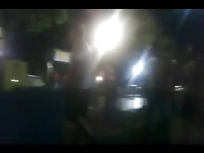 Touch Guy Maniac Owns 5 Bouncers outside of the Bar and turns them into his little Bitch