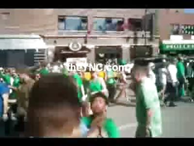 Fat Cop Chokes out Cocky Asian Kid in St Paddys Day Parade show for all to See