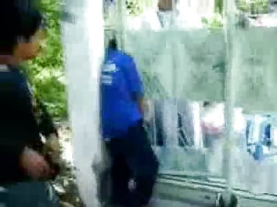 Woman killed by Steel Gate in Possibly the Most Bizarre Death Ever....