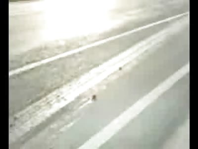 Wicked Witch of the East run over and Dragged to Death with her Boyfriend down the Road