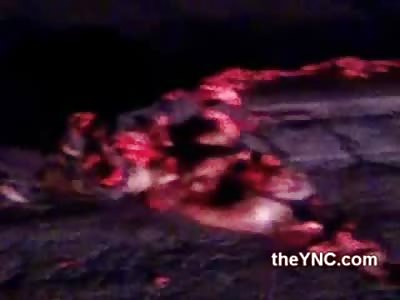 Woman looks like She Exploded after Fatal Accident